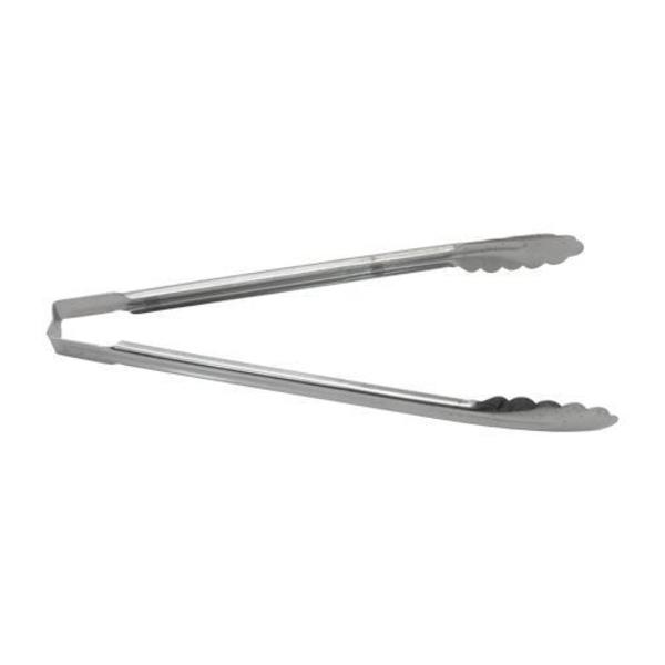 Vollrath 9 1/2 in Antimicrobial Stainless Steel Utility Tongs 4780910